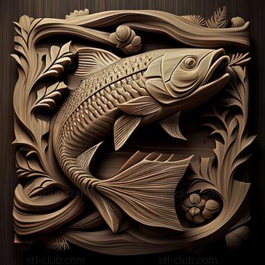 3D model st Elegant catfish fish (STL)